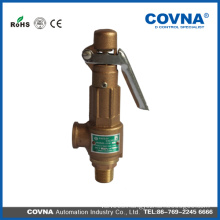 Soft seated thread type brass safety valve